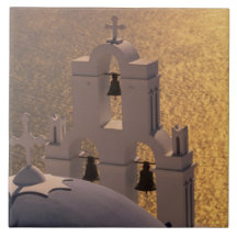 Greece, Cyclades Islands, Santorini, Thira, Ceramic Tile
