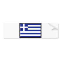 Greece Flag Bumper Sticker