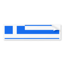 Greece Flag Bumper Sticker