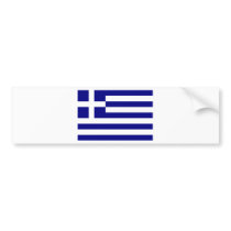 Greece-Flag Bumper Sticker