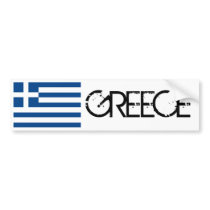 Greece Flag Bumper Sticker