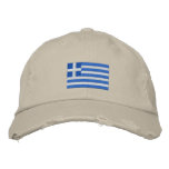 Greece flag embroidered twill cap embroidered hats