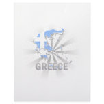 Greece Flag Map 2.0 Custom Letterhead