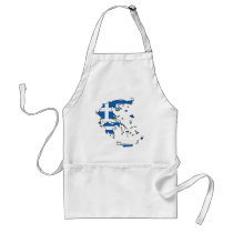 Greece Flag Map GR Aprons