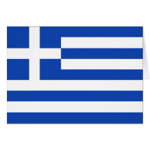 Greece Flag Notecard