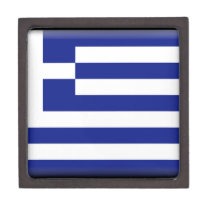 Greece Flag Premium Trinket Boxes