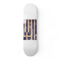 Greece Flag Skate Board