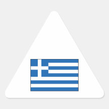 Greece – Greek Flag Triangle Sticker