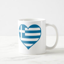 Greece Love Coffee Mugs