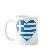 Greece Love Coffee Mugs