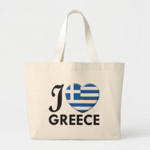 Greece Love Tote Bag