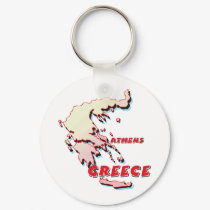 Greece Map keychains