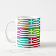 Greece Multihue Flags Mug