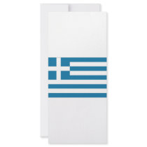 Greece National Flag rack cards