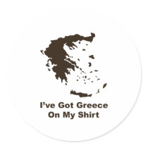 Greece On My Shirt stickers