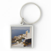 Greece, Santorini Island, Oia City, dog sleeping Keychain