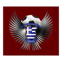 Greece Soccer Champions Print