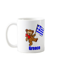Greece Teddy Bear Mugs