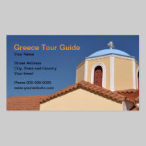 Greece Tour Guide Business Card business cards