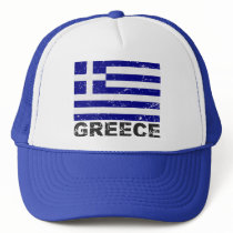 Greece Vintage Flag Mesh Hats