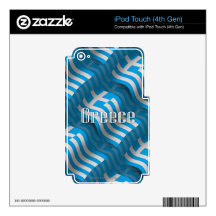 Greece Waving Flag iPod Touch 4G Decals