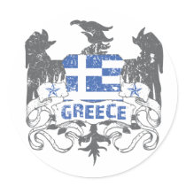 Greece Winged Sticker by brev87 Greece Winged Sticker