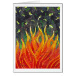 Greed - economic collapse original art painting card