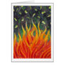 Greed - economic collapse original art painting card