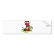 greedy devil bumper sticker
