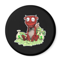 greedy devil fridge magnets