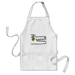 greedy greedy gator. apron