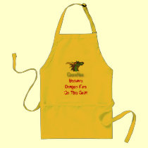 GreeHee The Deep Thinking Dragon aprons
