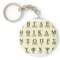 greek alphabet gifts keychain