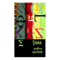 Greek alphabets profile card business cards by Greekgears Greek alphabets profile card business cards