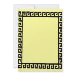 Greek Art Deco Frame Personalized Invite