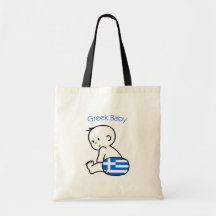 Greek Baby Tote Bag