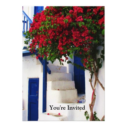 Greek Blue Door - Mykonos, Greece invite