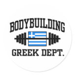 Greek Bodybuilder Stickers