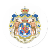 GreeK Coat of Arms - Greece Round Sticker