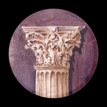 Greek column magnet