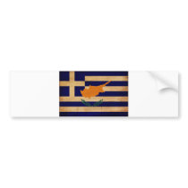 Greek Cyprus Flag Bumper Sticker