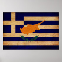 Greek Cyprus Flag Print