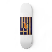 Greek Cyprus Flag Custom Skateboard