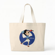 Greek Evzone dancing with Flag OPA! Tote Bag