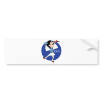 Greek Evzone dancing with Flag OPA! bumper stickers by mariabellimages Greek Evzone dancing with Flag OPA! bumper stickers