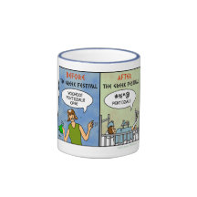 Greek Festival Pentozali Funny FolkDancing Cartoon Coffee Mugs