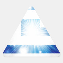 Greek flag background triangle sticker