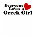 Greek Girl t-shirts