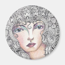 greek goddess fridge magnet