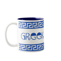 GREEK GODDESS GREEK KEY mugs